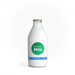 Office Milk Delivery Glass Bottles 